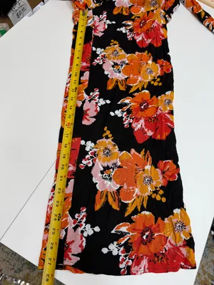 Lulu's Black Floral Wide-Leg Open-Back Jumpsuit size XS thumbnail 12
