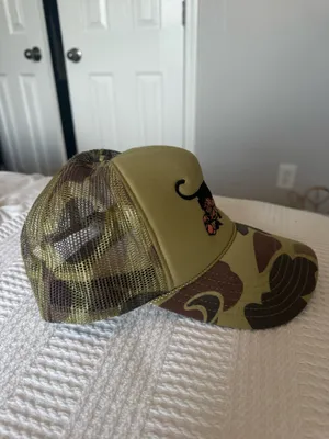 black panther camo trucker hat Green thumbnail 2