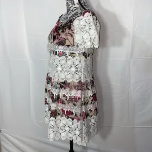 NWT!! For Love & Lemons Floral Silk Lace Cadence Boho Dress Size Medium thumbnail 3