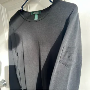Ralph‎ Lauren Black Long Sleeve Tee size M thumbnail 3