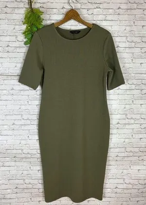 Dorothy Perkins Olive Green Midi Dress thumbnail 1