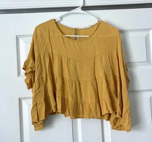 Altar'd State Blouse yellow thumbnail 1