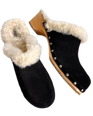 UGG Leather Kalie Studded Clogs Black Size 11 thumbnail 1