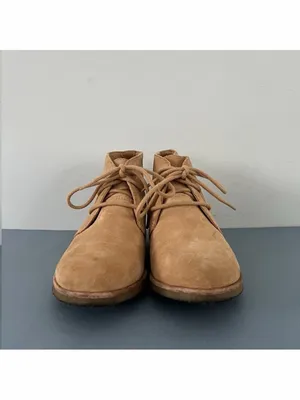 Clarks Originals Phenia Carnaby Tan‎ Brown Leather Chukka Lace Up Heel Boots thumbnail 3
