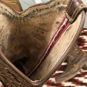 TWISTED X Steppin’out Chocolate Brown Python Inlay Cowboy Cowgirl Western Boots Women 6B thumbnail 4