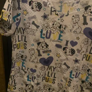 Disney 101 Dalmatian scub top size medium thumbnail 4