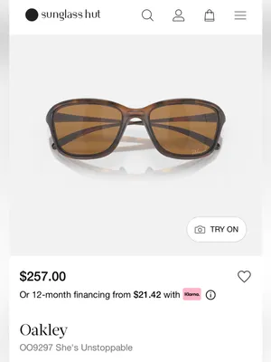 OAKLEY Polarized "She's Unstoppable" Women's Sunglasses OO9297-04 - $257. thumbnail 7