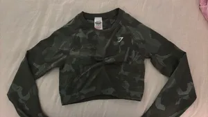 Gym shark tank top camo thumbnail 1