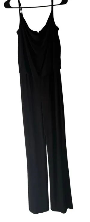 Laundry‎ By Shelli Segal Size 4 Black Wide Leg Jumpsuit thumbnail 1