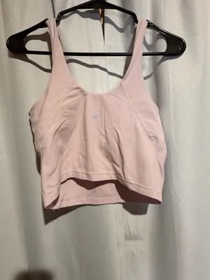 Lululemon Align Tank Top Pink Mist Cropped Sports Bra thumbnail 2