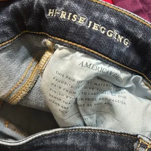 American Eagle Women's Super Stretch High-Rise Distressed Jegging‎ Jeans Size 6 thumbnail 13