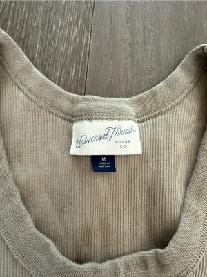 Universal Threads Beige Tank Top thumbnail 2