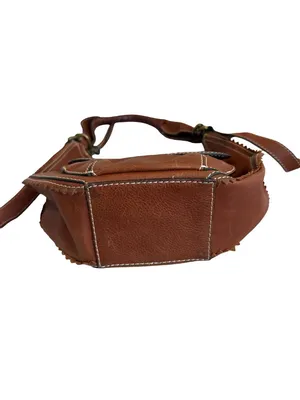 BCBGMaxAzria Brown Y2K Purse Shoulder Bag 2000s Retro Vintage Small Boho Slouch thumbnail 10