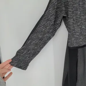Lululemon Cocoon Car Coat Shine Dot Black Diamond Jacquard Space Dye‎ Size Small thumbnail 6