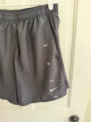 Nike‎ Dri-FIT Women’s Black Running Shorts Brief Lined Size Large thumbnail 2