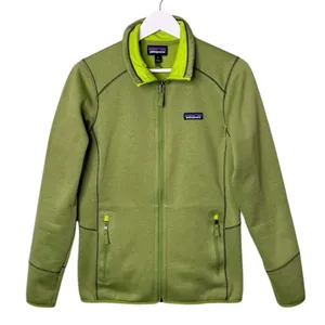 Patagonia Tech Fleece Jacket Full Zip Green Women’s Size Medium thumbnail 1