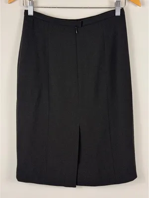 Ann Taylor Vintage Black Skirt Suit Set Blazer Pencil Skirt Size 4 Career thumbnail 13