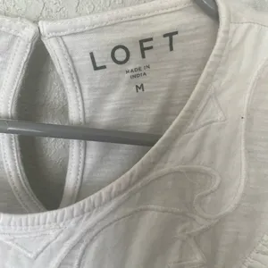 LOFT white blouse thumbnail 2