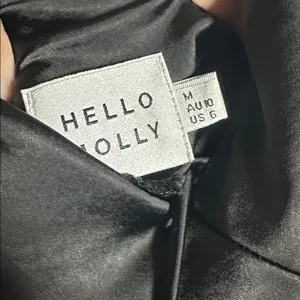 HELLO MOLLY Black Corset Tie Back Midi Dress Cocktail Party Slip Sexy Size 6 thumbnail 6