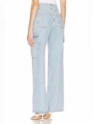 AGOLDE Minka Cargo Jeans in Realm‎ Light Blue Size 26 thumbnail 3
