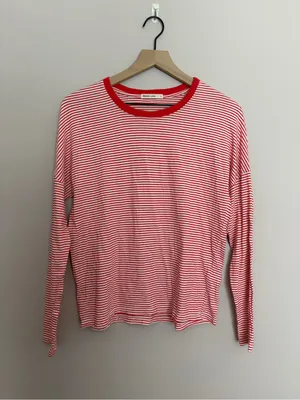 Marine Layer Valerie Striped Long Sleeve Shirt Small thumbnail 2