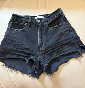 Abercrombie Mom Shorts Curve Love Black thumbnail 1