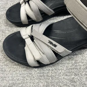 Teva Tirra Sandals Womens 8 Gray Shock Pad Strappy Water Hiking thumbnail 2