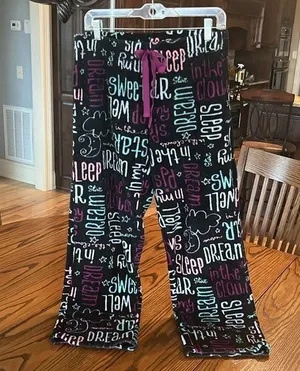 Fleece Graffiti Pajama Pants thumbnail 1