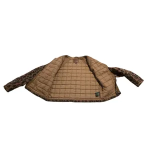 BLANKNYC Quilted Jacket M Brown Cheetah Print Mob Wife‎ Boho 42EJ5557 Streetwear thumbnail 4