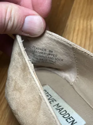 Steve Madden Shoes Womens Size 9 Beige Suede Feather Pointed Toe Loafers thumbnail 10