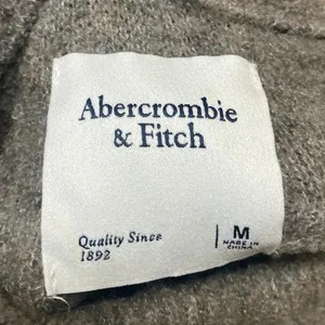 Abercrombie & Fitch Women's Gray Wool Turtleneck Long Sleeve Sweater Top Size M thumbnail 3
