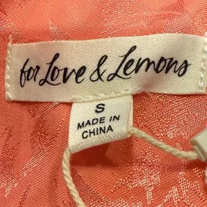 NWT For Love & Lemons Gabrielle Embellished Pink Open Back Mini Slip Dress Small thumbnail 7