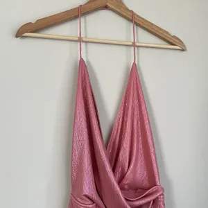 Revolve Superdown Missie Wrap Front Dress in Pink Metallic Size Small Micro Mini thumbnail 4