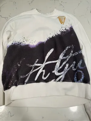 Guinness White Black & Purple Script Graphic Crewneck thumbnail 2