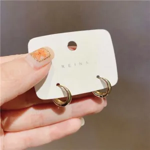 18K Gold Plated Small Hoop Earrings for Women thumbnail 4