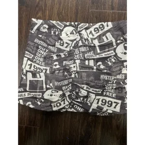 THE‎ KRIPT Ruched Graphic Mesh Mini Skirt thumbnail 2