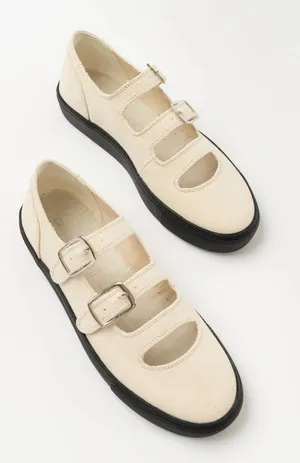 Caron Callahan Simona Sneakers in Cream Canvas Size 36 thumbnail 1