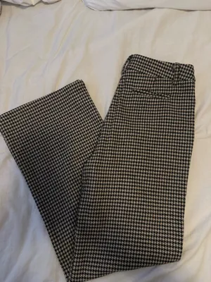 Edit By Nine Black & Tan Houndstooth Trousers Size M thumbnail 2