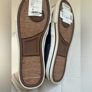 Lauren Ralph‎ Lauren Jinny Slip On Sneakers Shoes Womens size 5 Navy Blue thumbnail 5