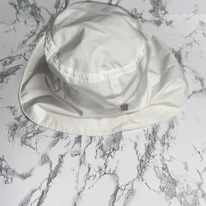 Athleta White Wide Brim Bucket Sun Hat Sunhat Women's One Size thumbnail 5