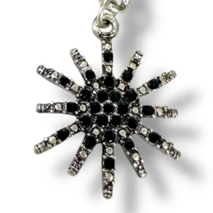 Free People Majestic Hair Piece Silver Black Bohemian Renaissance Medieval thumbnail 9