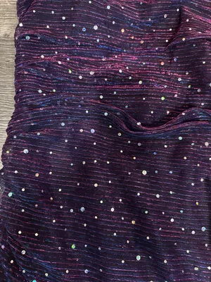 Lulus Purple Metallic Rhinestone Bodycon Mini Dress Size L NWT thumbnail 4