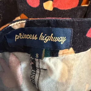 Princess Highway Jamie Corduroy Pants Floral Print Size 8 thumbnail 6