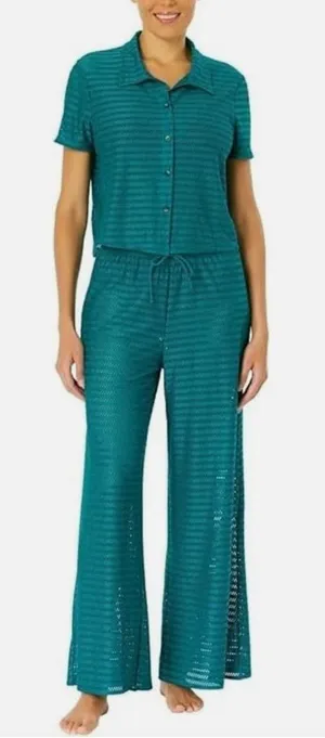 Hurley Lightweight Crochet 2-Piece Swim Cover-Up Set. thumbnail 1