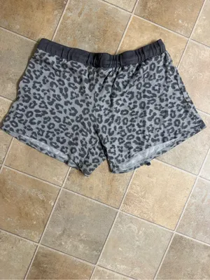 Lucky Brand Women's loungwear Grey Leopard Print Short Sleeve, Tank Top & Short thumbnail 8