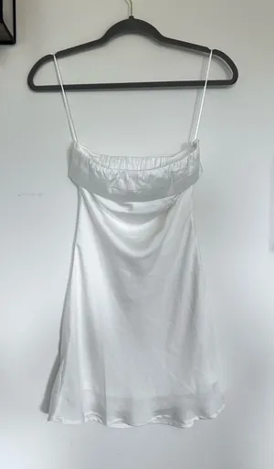 NWT Princess Polly White Phillipa Mini Dress Strapless Cut Out Mini Dress Size 0 thumbnail 1