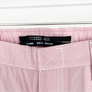 NEW Urban Outfitters Silence + Noise Y2K Nylon Pants‎ Women's Size 6 Pink thumbnail 4