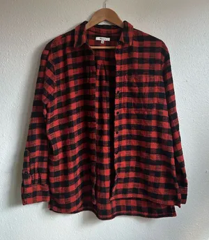 Madewell Buffalo Check Flannel Button Down thumbnail 1