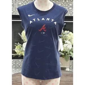 NIKE Women's Atlanta Braves Team Tech Muscle Tank Top - Large - NWT thumbnail 5