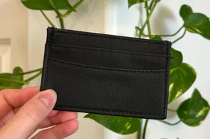 Black card holder wallet Sleek and minimal thumbnail 1